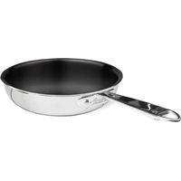 AGNELLI Padella Svasata Alta Aluinox 2Ply Antiaderente con 1 Manico D 24 Cm
