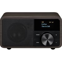Sangean Genuine Mini DDR-7 Radio da tavolo DAB+, FM AUX, Bluetooth Marrone scuro