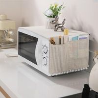 Hottes pour appareils de cuisine, équipée de sacs de rangement des deux côtés pour le bureau et la maison (beige)