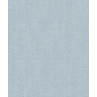 Papier peint uni effet toile lin bleu ciel doux