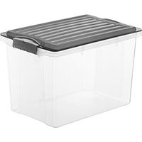Aufbewahrungsbox Rotho compact 19L stapelbar transparent