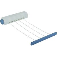 MSV – Étendoir à suspendre extensible 4 fils 14m – Construction robuste en PP et PS – Capacité de séchage généreuse pour grands articles