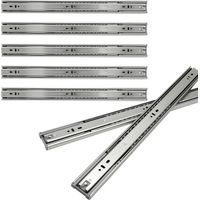 VINGO Schubladenschienen Schubladenauszug Soft Close Vollauszug Teleskopschiene Schubladenauszüge für Schubladen Schienensystem Auszugsschienen Gleitschiene Schubladenauszug 45kg Länge 550mm 4Paar