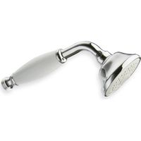 Cristina Ondyna – Douchette rétro chromée Chambord – Pommeau en céramique blanche – Design vintage – Pour robinet standard – Garantie 8 ans