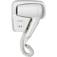 Moel Phon 1200w con attacco a muro e presa Rasoio Bianco