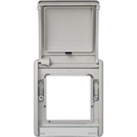 Simon 4400092-035 Frame with hinged cover - Gray series 44 aqua