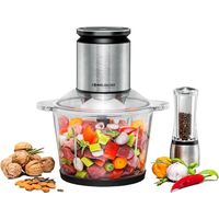 Rommelsbacher MZ 800 picadora eléctrica de alimentos 2,7 L 800 W Negro, Acero inoxidable