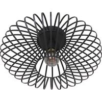 Anne Lighting - plafón - Dunbar - negro - metal - Ø 40cm - E27 -