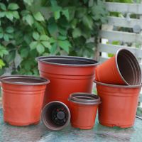 (14 cm, 50 pièces) Pots de semis souples pour plantes, pots de fleurs, bacs de culture en plastique, accessoires de jardinage pour la maison et le jardin, 9-14 cm