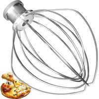 K45WW Stainless Steel Wire Whisk for KitchenAid, Accessory for KitchenAid, 4.5 and 5 litre Tilt Head Stand Mixer