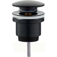 Bonde de lavabo clic-clac universelle laiton Noir Mat