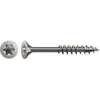 Spax Vis acier inoxydable, 6 x 120 mm, 100 unités, Filetage partiel, Tête fraisée, T-STAR plus T30, 4CUT, Acier inoxydable inoxydable A2 - 0197000601203