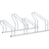 vidaXL Bicycle Stand for 4 Bikes Floor Freestanding Galvanised Steel