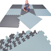 8 Pièces Tapis de Sol pour Enfants - 50x50 Dalles Mousse EVA - Surface de Jeu
