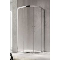 Glass - Box Doccia Semicircolare Isy Iy 76,5-79 Cm H.195 Cm - Vetro Satinato 6 Mm