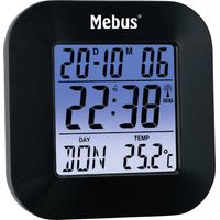 Mebus 51510 Radiocontrollato Sveglia Nero