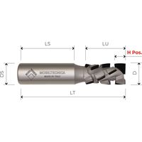 MTEC028.38 - SPINDELFRÄSE DIA Z2+2 AX 30° KÖRPER AUS STAHL PKD H4,5 MM ÜBERWIEG. NEG. - MOBILTECNICA .38D22 LU 36 H POS 11 DS20 LT96 Z(2+2)(12+1DIA) AX30° LI H4,5