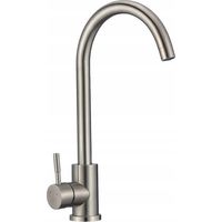 Grifo monomando giratorio de acero cepillado para fregadero de cocina Boco