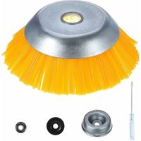 LAN Tête de débroussailleuse Brosse Desherbage Debroussailleuse 8 Pouce, Tete Brosse Désherbage en nylon, Tête de Désherbage Rotative Ronde, pour Outils de Pelouse Jardin Agriculture