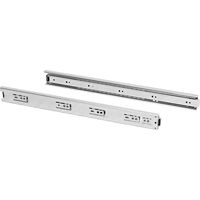 Emuca – Coulisses à billes zinguées 300 mm – Extraction totale – Charge maximale 30 kg – Installation dans rainures 45 mm – Pour tiroirs fréquents