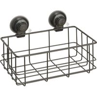 GEDY HO181400100 Porta Objetos Rectangular Ventosa Negro Mate - ref: HO181400100