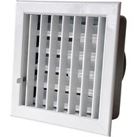 GRIGLIA AERAZIONE AD INCASSO PER CAMINI cm 14 x 13 foro 11,1 x 11,1 - Ø 8 - LA VENTILAZIONE