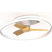 Plafonnier ventilateur OCEAN 60W – Éclairage LED intégré – Moteur silencieux – 9 vitesses – Télécommande incluse – Pour pièces jusqu'à 15m² – Akunadecor