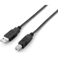 Equip 128864 - USB 2.0 Kabel Typ A auf Typ B (2,0 m), Farbe schwarz