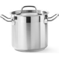 Pentola alta Profi Line con coperchio, fondo sandwich, 24 l, diametro 320 x 300 h - Hendi 832608
