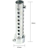 Silencieux pour Moto, 35mm Silencieux d'échappement Universel pour Moto DB Killer Silencieux Baffle Insert, Silencieux de Tuyau d'échappement de Moto - Argent