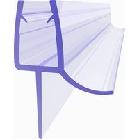 SIRHONA Barrière de douche Pliable Hermétique Joint de Porte de Douche en Verre Droit/Incurvé Joint de Porte de DoucheJoint de douche en PVC Protection étanche verre 5/6mm Joint de douche 120cm