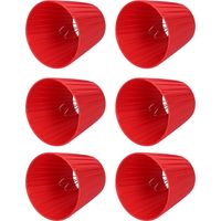 Set di 6 paralumi in tessuto – artistici – stile classico europeo – per applique/lampadari
