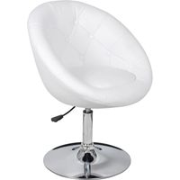 Tabouret de bar Chaise de bar Blanc Similicuir