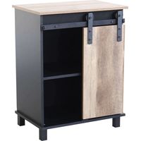 Barres et barres en bois et en métal et meubles de pub avec une porte coulissante industrielle
