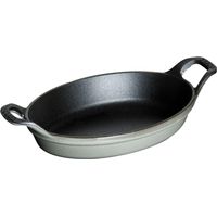 Staub Plat de cuisson gris graphite 250 ml fonte émaillée