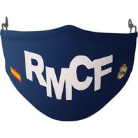 Mascherina Igienica in Stoffa Riutilizzabile Real Madrid C.F. SF-822024-897 Azzurro Bianco