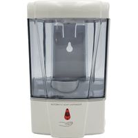Distributeur de savon et shampoing automatique mural 600 ml transparent ergonomique