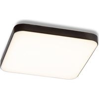 Lampada plafoniera BJORK SQ 9 da incasso nero 230V LED 6W 3000K