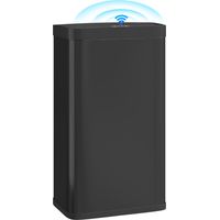 Cubo de Basura Cocina Automático 45 L con Sensor Infrarrojo Cierre Suave y Cubo Interior Extraíble Antihuellas Negro