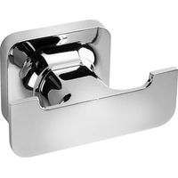 Croydex Flexi-Fix Double Robe Hook, Chrome Bathroom Accessories - Shoreditch