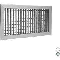 BOCCHETTA DI MANDATA AD ALETTE ORIENTABILI- All. anodizzato mm 200 x 150- BROF- pezzi 1