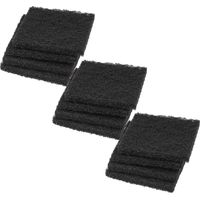 vhbw 12x Filtre à charbon actif compatible avec NABER Cox Base 360 S/500-3, Cox Base 360 S/600-3 poubelle, compost - 9,5 x 9,5 x 1 cm