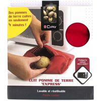 Cuit pommes de terre express - CUISY - Rouge - Polyester - 4 minutes de cuisson
