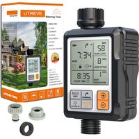 Timer per irrigazione automatica, timer per irrigazione da giardino, timer per rubinetto di irrigazione collegato, blocco impermeabile IP65