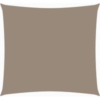vidaXL Sunshade Sail Oxford Fabric Square 6x6 m Taupe