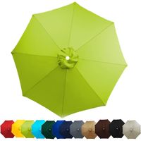 Auvent de Remplacement Baleines Toile de Rechange, Housse de Rechange pour Parasol De Jardin Terrasse Plage(Fruit Vert,2.7M/6 Arms)
