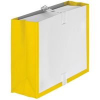 Boîte à archives à soufflets Fast 24 x 32 cm jaune dos 10 cm - Lot de 25 - Lot de 25