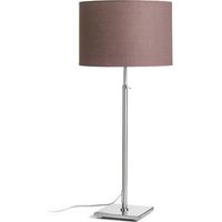 Lampada EDIKA da tavolo marrone nichel opaco 230V E27 42W
