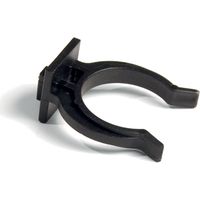 Emuca – Clip de fixation pour plinthes – Pince en plastique noir – Compatible avec plinthes en aluminium et bois – Système de pieds pour modules de cuisine