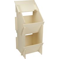 Pondoir en bois pour 10 poules – Système enfichable – En peuplier naturel – Nettoyage facile avec planchers amovibles – Kerbl